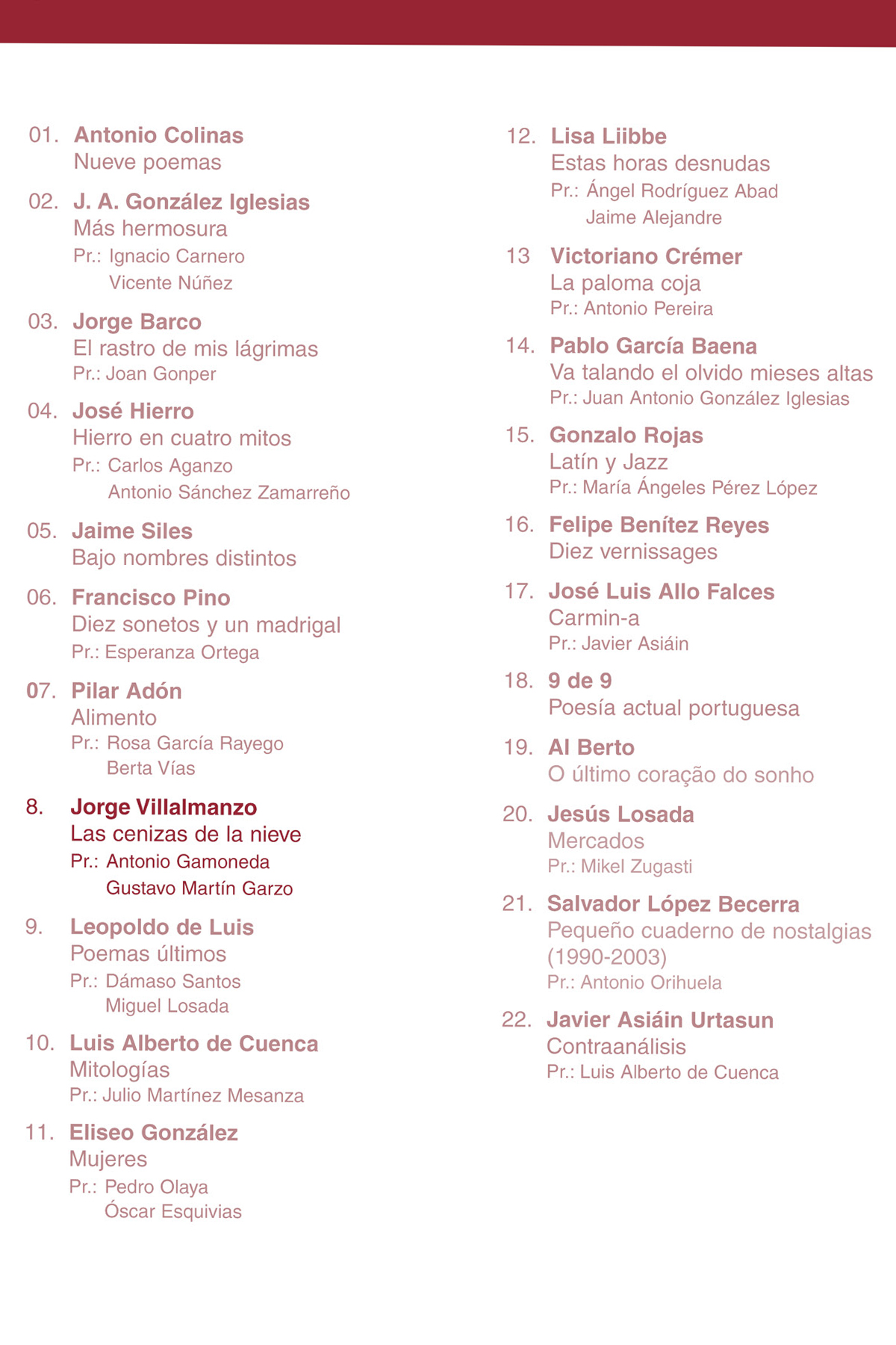 COLECCI�N AEDO de JORGE VILLALMANZO. Haga clic para ver m&aacute;s detalles